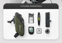 Bolsa de Sillín de Bicicleta ROCKBROS Portátil Impermeable Bolsa de Cola de Ciclismo MTB Bicicleta de Carretera Bolsa de Almacenamiento con Guardabarros Material Poliéster Cierre de Cremallera - details 3