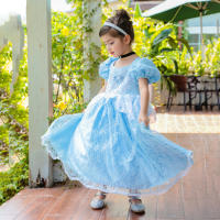 Disfraz de Cenicienta para niña, traje de princesa para fiesta de Halloween, Navidad, cumpleaños, boda, vestido bordado - details 7