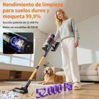 Aspiradora de mano PrettyCare V900 con batería extraíble,52000PA de potencia de succión, aspiradora con pantalla táctil LED, aspiradora inalámbrica para el hogar, el coche y el pelo de mascotas. - details 0