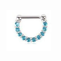 Aros de circonia aaa de 16G para mujer, piercing para la nariz, color plateado, joyería para el cuerpo, piercing para el pezón y el tabique falso - details 9