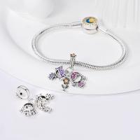 Encanto de Plata Esterlina S925 Unicornio Floral Mariposa Para Pulsera Original de 3mm Joyería Fina de Cumpleaños para Mujeres Regalo de Piedra Principal de Zirconio - details 69