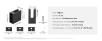 Succebuy Varnilla de Vidrio Cuadrada Soporte de Estante de Acero Inoxidable 304 - details 6