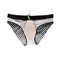 Jessborn-bañador de lunares para hombre, pantalones cortos de cintura baja, traje de baño profesional para entrenamiento en la playa - details 12