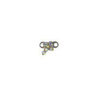 1Pc 100% Acero quirúrgico 14g micro diver cutánea piercing de cristal superior con anclaje dérmico piercing piercings tops ocultar en el cuerpo - details 19