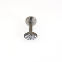 Piercing de titanio G23 para el cuerpo, accesorio con forma de serpiente, abeja, pluma, labio, cartílago, Labret, oreja, lengua, Helix, roscado, joyería, 1 ud. - details 5