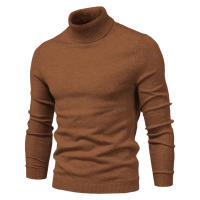 AIOPESON-suéteres gruesos de cuello alto para hombre, Jersey informal de cuello alto, ajustado, cálido, de calidad, Color sólido, Invierno - details 13