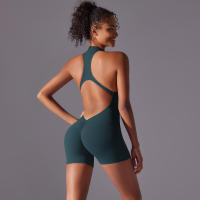 Conjunto Deportivo Hamidou Monos de Yoga sin Mangas con Cuello en V Material de Nylon - details 64
