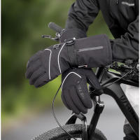 Guantes Calefactables térmicos reflectantes para motocicleta, pantalla táctil, a prueba de viento, Invierno - details 2