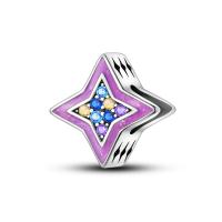 Colgante de la serie de estrellas y lunas para mujer, collar de pulsera DIY, cuentas de plata de ley 925, joyería fina colgante, cumpleaños Gi - details 27