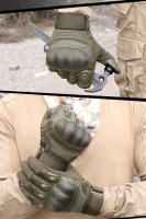 Guantes tácticos de motocicleta para hombre y mujer, protección antideslizante, a prueba de golpes, para Motocross, ATV - details 7