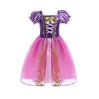 Vestido de princesa para niña, ropa de fiesta de fantasía de verano, disfraz de Aurora, Rapunzel, Cenicienta, Bella Durmiente, Carnaval y Navidad - details 7