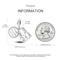Encantos de Serie Zirconia de Plata Esterlina S925 100% Real para Mujeres Joyería Fina de Cumpleaños Ajuste a Pulsera y Bangle de 3mm - details 48