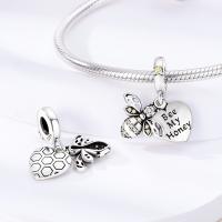 Encantos de Serie Zirconia de Plata Esterlina S925 100% Real para Mujeres Joyería Fina de Cumpleaños Ajuste a Pulsera y Bangle de 3mm - details 58