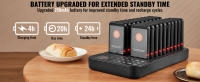 Sistema de buscapersonas para restaurantes SucceBuy, señal de cola inalámbrica de largo alcance. Buscapersonas para llamadas de invitados con vibración y parpadeo. Para camión de comida, iglesia, guardería, hospital. - details 1