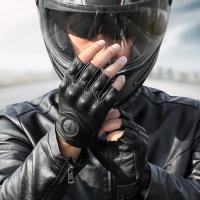 Guantes de cuero Real para motocicleta, impermeables, a prueba de viento, cálidos, transpirables, táctiles, para invierno y verano - details 39