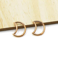 1Pc 100% 316l de acero 16g Luna estrella cartílago helicoidal trago Concha Torre piercing en la oreja pendiente de joyería de acero inoxidable - details 5