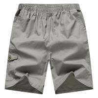 Pantalones cortos informales finos para hombre, Shorts elásticos de moda, Color sólido, transpirables, para playa, novedad de verano - details 1