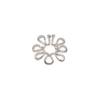 1 par de piercing falso de tamaño ajustable, anillo de acero inoxidable, escudo, joyería corporal, joyería para mujer - details 9