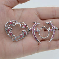 1 par de piercing falso de tamaño ajustable, anillo de acero inoxidable, escudo, joyería corporal, joyería para mujer - details 5