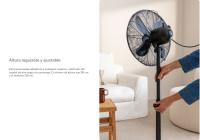 CREATE - Ventilador de pie oscilante 50W - 3 velocidades - Motor de cobre - AIR STAND EASY - details 3