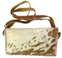 énvo - Bolso Bandolera Estilo Bohemio para Mujer, Artesanal de Piel Auténtica con Pelo de Vaca, Estampado Animal Print y Broche Metálico, Nueva Colección Otoño 2022 - details 1