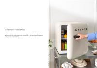 CREATE - RETRO FRIDGE 48L ROSE GOLD - Frigorífico, Estética Retro Vintage - details 2