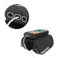 Wozinsky Bolsa para Bicicleta con Soporte para Teléfono Móvil, Resistente al Agua, 1.5L, Montaje en el Marco - details 6