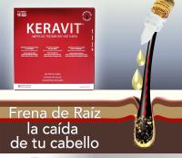 KERAVIT Tratamiento Anticaída 18 Ampollas de 6 ml con PRO-ANAGEX revitalizante capilar, complejo Multivitamínico, complejo Multimineral y complejo de Soja | Tratamiento tópico capilar de eficacia demostrada clínicamente. Unisex - details 0