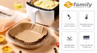 Family Papel Para Freidora de Aire Premium, 50 Piezas, Accesorios de Freidora Redondo/Cuadrado Sin Aceite, Papel Air Fryer, Moldes Desechables - 16CM / 20CM / 23CM - details 0