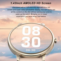 Reloj Inteligente NORTH EDGE G98 con Pantalla AMOLED Moda Medición de Oxígeno y Presión Sanguínea 150+ Modo de Ejercicio Pasos Calorías Material de Banda de Goma Color Negro Forma Redonda - details 3