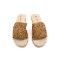 Calzados Soraia, sandalia de yute y tejido tipo macramé, sandalias planas, Sandalias verano, Zapatos para mujer - details 4