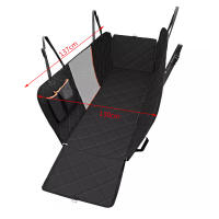 SMELL & SMILE Funda para Mascotas Coche Protector para Mascotas para Asiento de Coche Funda para Maletero de Coche Universal para Perros 130x137cm - details 0