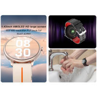 Reloj Inteligente NORTH EDGE G98 con Pantalla AMOLED Moda Medición de Oxígeno y Presión Sanguínea 150+ Modo de Ejercicio Pasos Calorías Material de Banda de Goma Color Negro Forma Redonda - details 2