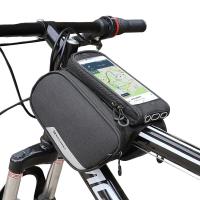 Wozinsky Bolsa para Bicicleta con Soporte para Teléfono Móvil, Resistente al Agua, 1.5L, Montaje en el Marco - details 0