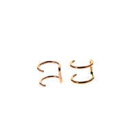 Pendiente de acero inoxidable para hombre y mujer, anillo de cartílago falso sin perforación, joyería corporal, piercing de hélice falsa, 2 piezas, 16g - details 11