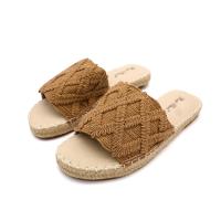 Calzados Soraia, sandalia de yute y tejido tipo macramé, sandalias planas, Sandalias verano, Zapatos para mujer - details 3