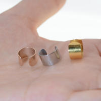 Pendiente de acero inoxidable para hombre y mujer, anillo de cartílago falso sin perforación, joyería corporal, piercing de hélice falsa, 2 piezas, 16g - details 6