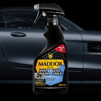 Maddox Detail - Waterless Wash & Wax - Cera Carnauba Coche. Limpieza Sin Agua Para Coches. Abrillantador Coche Cera Coche Brillo de la Pintura con Fácil Aplicación. Cera Liquida Coche, 500 ml - details 1
