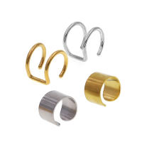 Pendiente de acero inoxidable para hombre y mujer, anillo de cartílago falso sin perforación, joyería corporal, piercing de hélice falsa, 2 piezas, 16g - details 2