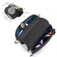 Wozinsky Bolsa para Bicicleta con Soporte para Teléfono Móvil, Resistente al Agua, 1.5L, Montaje en el Marco - details 1