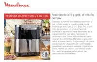 Freidora de Aire Caliente sin Aceite Moulinex Easy Fry & Grill XXL EZ801D10, Freidora y Parrilla 2 en 1, 1830 W, 6.5 L, Hasta 220 °C, 8 programas, Temporizador - details 0