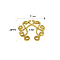 1 par de piercing falso de tamaño ajustable, anillo de acero inoxidable, escudo, joyería corporal, joyería para mujer - details 2