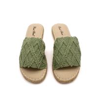 Calzados Soraia, sandalia de yute y tejido tipo macramé, sandalias planas, Sandalias verano, Zapatos para mujer - details 0