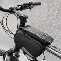 Wozinsky Bolsa para Bicicleta con Soporte para Teléfono Móvil, Resistente al Agua, 1.5L, Montaje en el Marco - details 4
