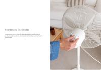 CREATE - Ventilador de pie oscilante 50W - 3 velocidades - Motor de cobre - AIR STAND EASY - details 1