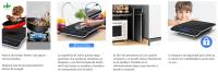 AIGOSTAR Placa de Inducción Portátil -10 Niveles de Potencia, Temporizador, Para Recipientes Entre 13 y 24 cm Diámetro.( 2000 W, Control Táctil,Pantalla Digital LED ) - details 1