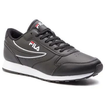 Zapatillas fila negras charol sale