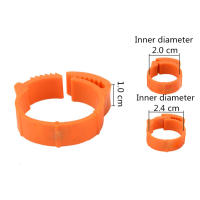 Anillo de pie de pollo de tamaño ajustable, pata de aves de corral sin número, anillo de hebilla ID2.0 ~ 2,4 cm, pollito de plástico, pato, ganso, alimentación de aves de corral 70 piezas - details 1