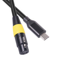 Cable de audio para micrófono USB C tipo C a XLR de 3 pines - details 1