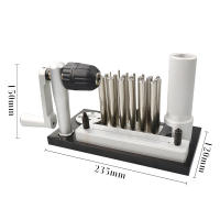 Máquina manual profesional para hacer anillos de salto, herramienta de trefilado de alambre de acero inoxidable con 20 mandriles de 2,5 mm a 12 mm para hacer joyas, bobinado, herramienta de precisión de manivela manual - details 6